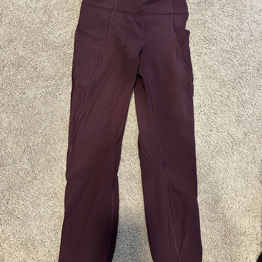 Lululemon Athletica Deep Burgundy Pants